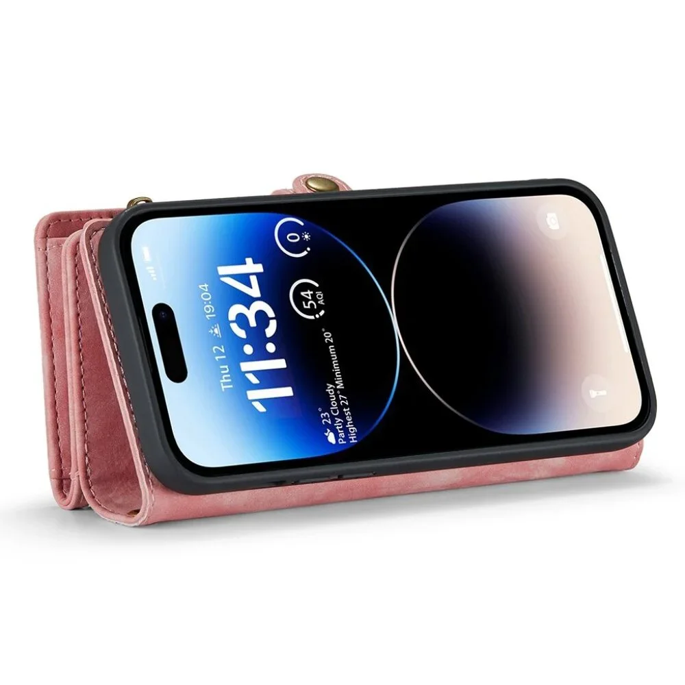 CaseMe 008 Detachable 2-in-1 PU Leather Wallet Phone Case for iPhone 13 ProMax M